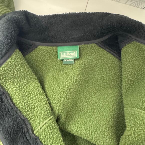 LL Bean Men's Polartec Fleece-Lined Jacket Green Size Small - Picture 4 of 8
